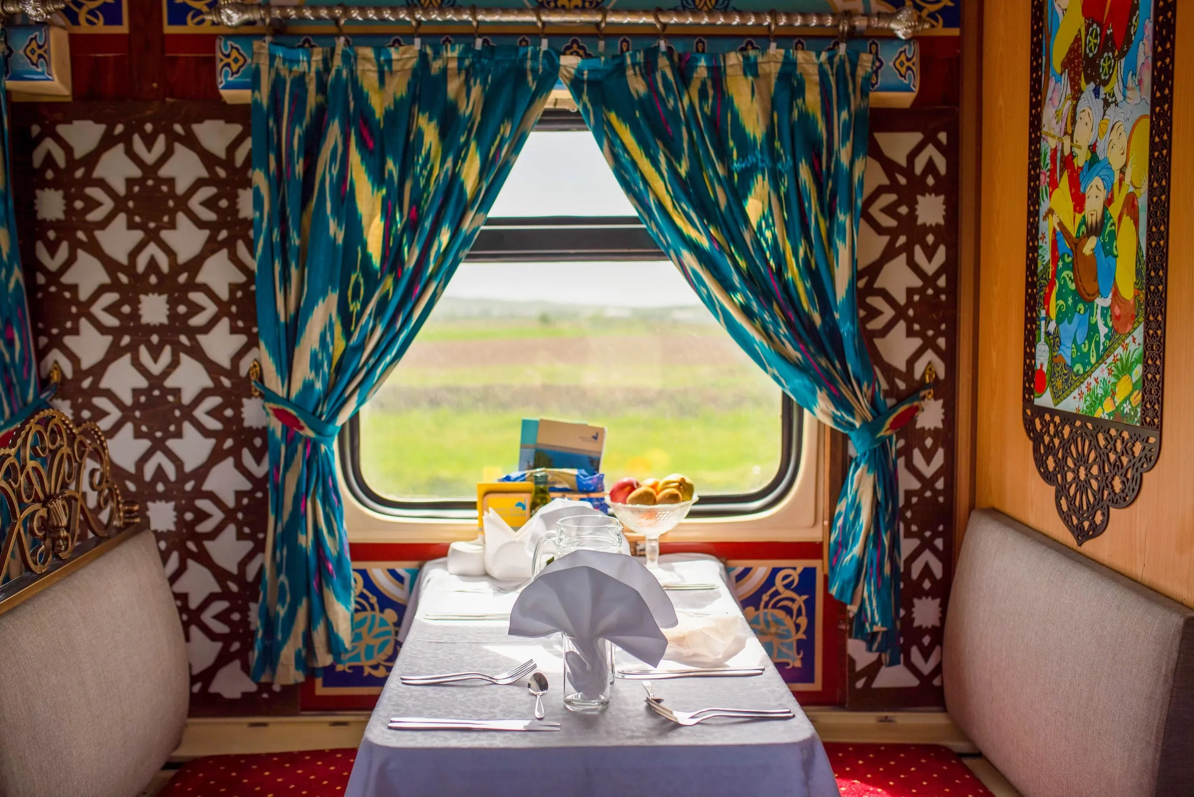 Restaurantwagen des Orient Silk Road Express